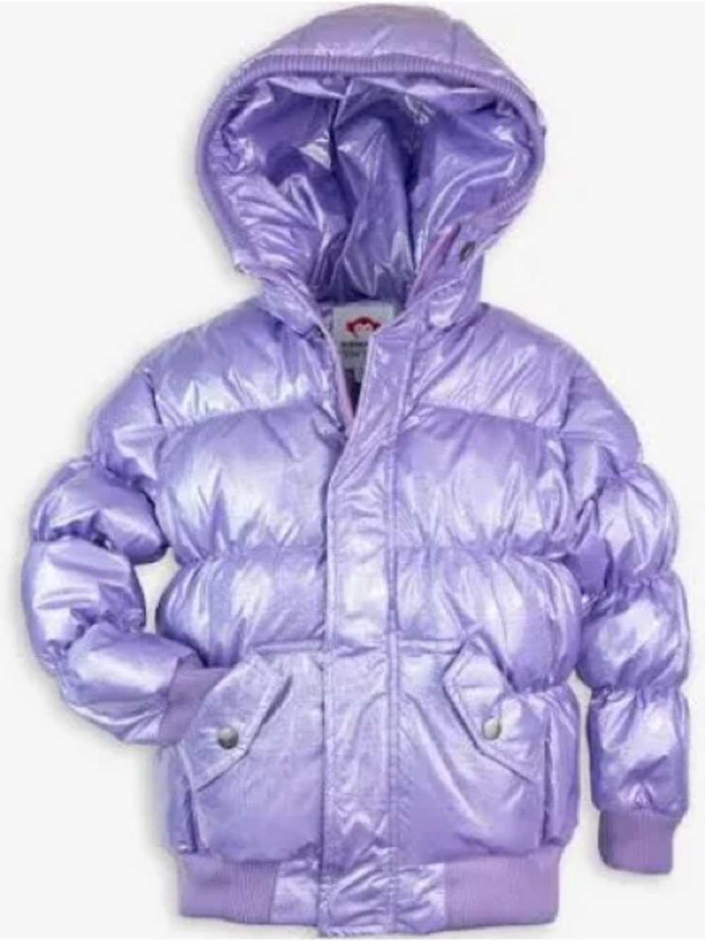 Appaman Shimmery Lilac Hooded Puffer Jacket
